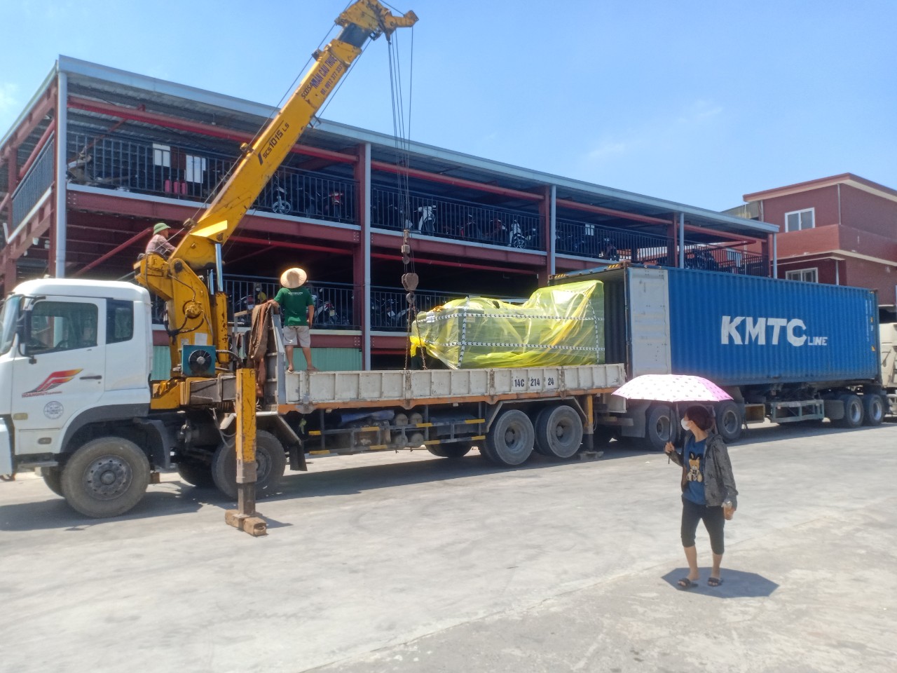 Cẩu di dời máy móc Hải Phòng